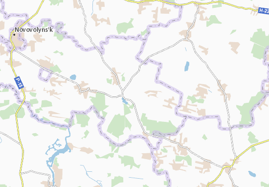Karte Stadtplan Staryi Poryts&#x27;k