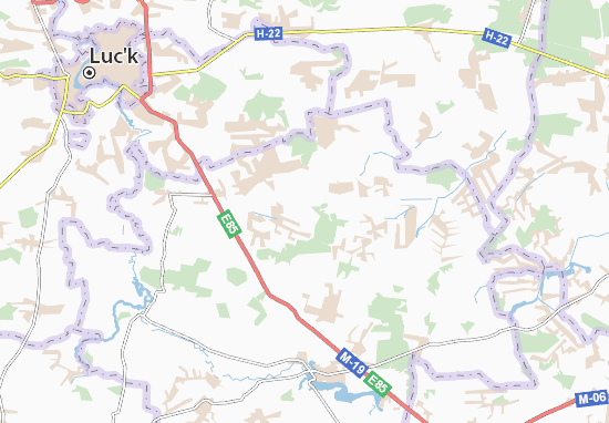 Karte Stadtplan Zboriv