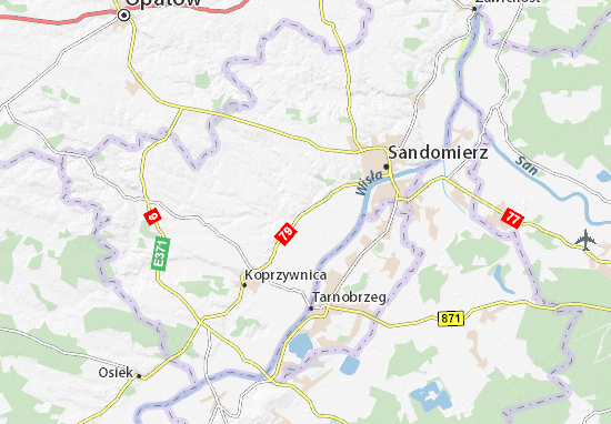 Karte Stadtplan Samborzec