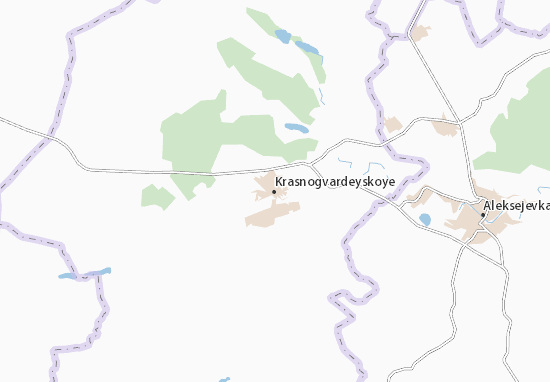 Kaart Plattegrond Krasnogvardeyskoye