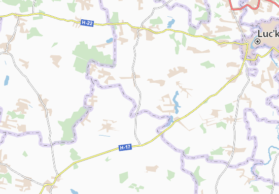 Karte Stadtplan Voyutyn