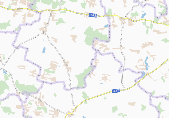 Karte Stadtplan Bubniv