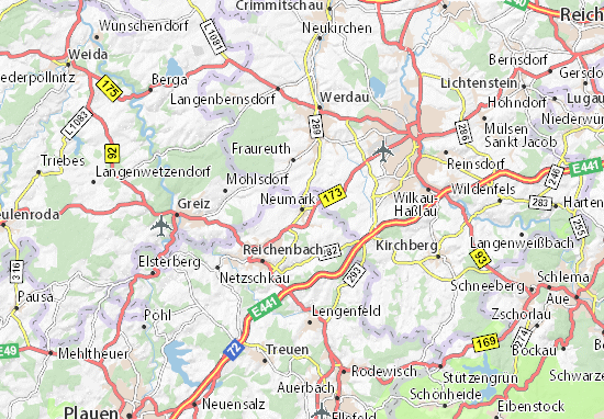 Karte Stadtplan Neumark