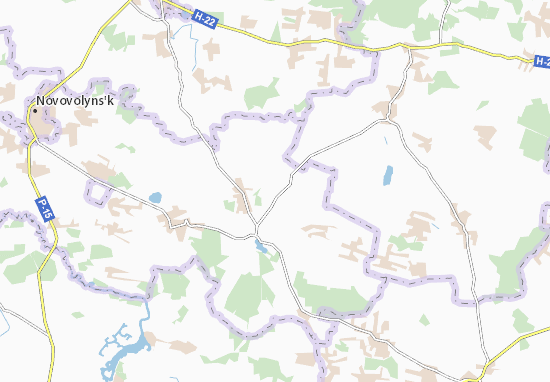 Kaart Plattegrond Zhashkovychi
