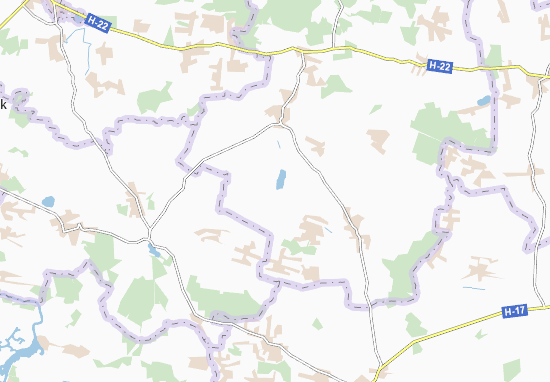 Mapa Staryi Zahoriv