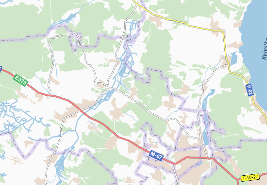 Karte Stadtplan Zdvyzhivka