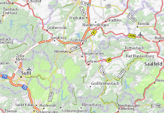 Mapa Langewiesen