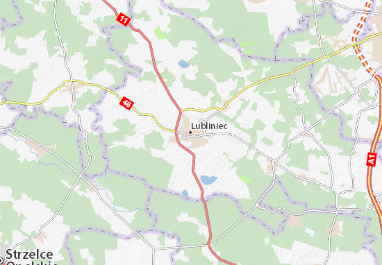 Karte Stadtplan Lubliniec