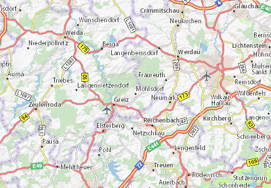 Karte Stadtplan Mohlsdorf