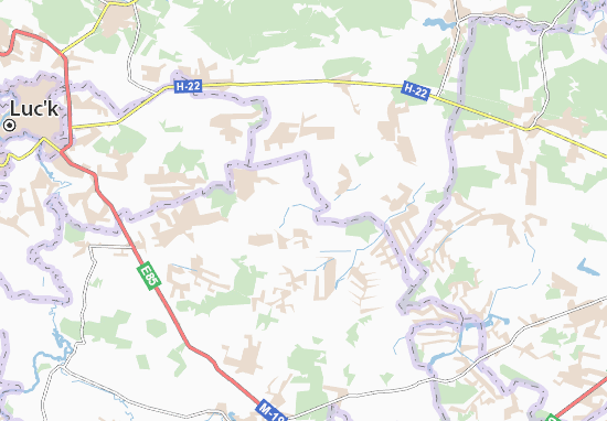Karte Stadtplan Pevzha