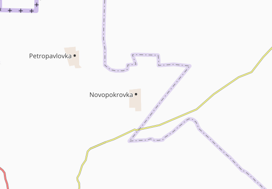 Kaart Plattegrond Novopokrovka