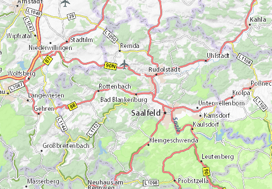 Mapa Plano Bad Blankenburg