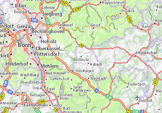 Karte Stadtplan Buchholz