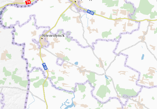 Karte Stadtplan Myshiv
