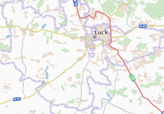 Karte Stadtplan Hirka Polonka