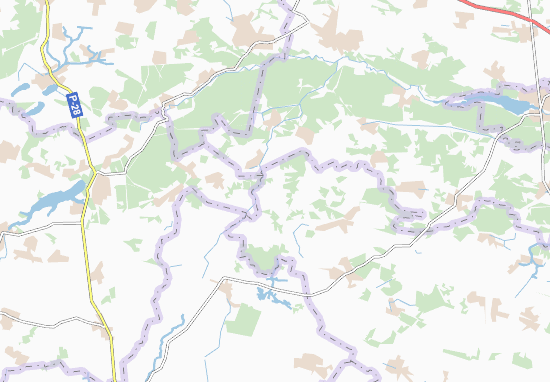 Karte Stadtplan Huta-Potiivka