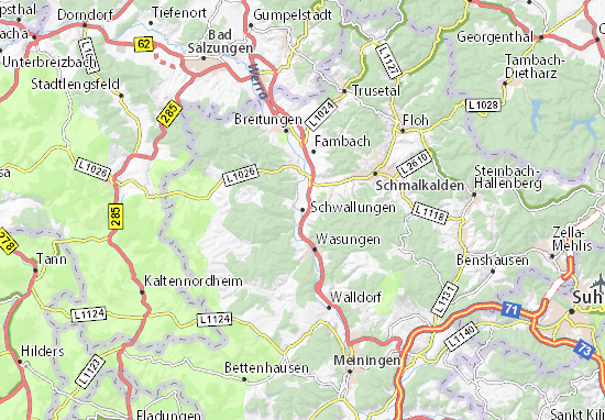Schwallungen Map