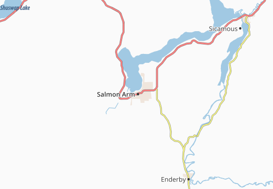 Salmon Arm Map