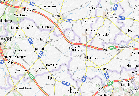 Karte Stadtplan Orp-le-Grand