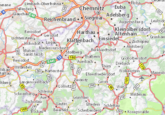 Karte Stadtplan Thalheim