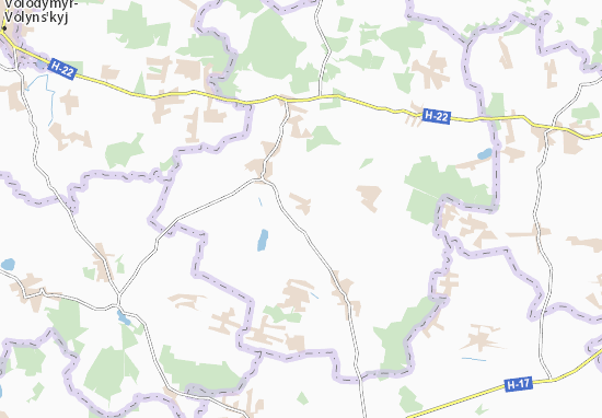 Karte Stadtplan Zayachytsi