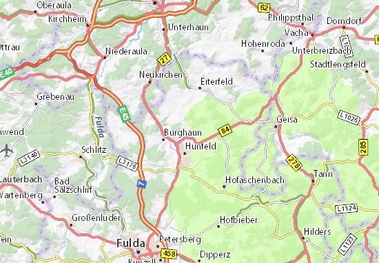 Karte Stadtplan Roßbach