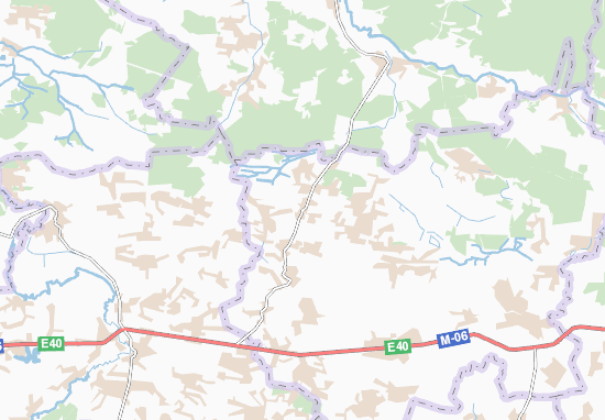 Karte Stadtplan Shchekychyn