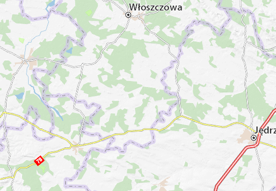 Kaart Plattegrond Radków