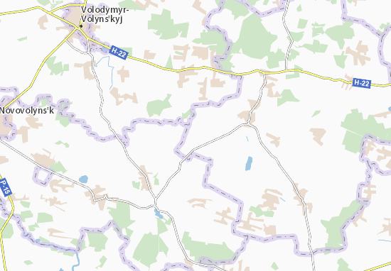 Karte Stadtplan Zamlychi