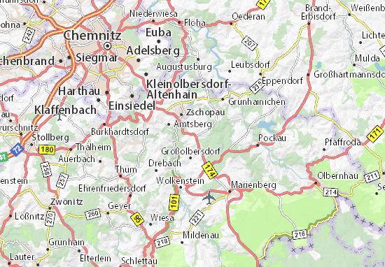 Mapa Hohndorf
