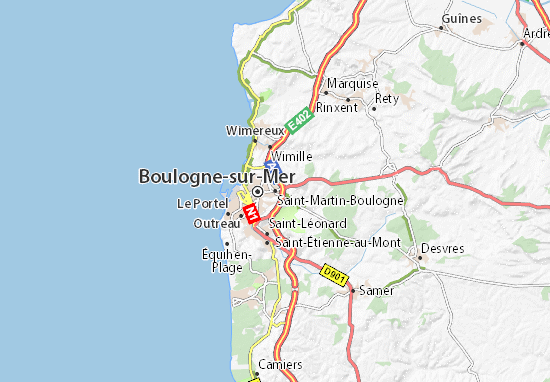 Mapa Saint-Martin-Boulogne