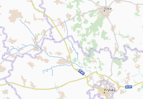 Obychiv Map