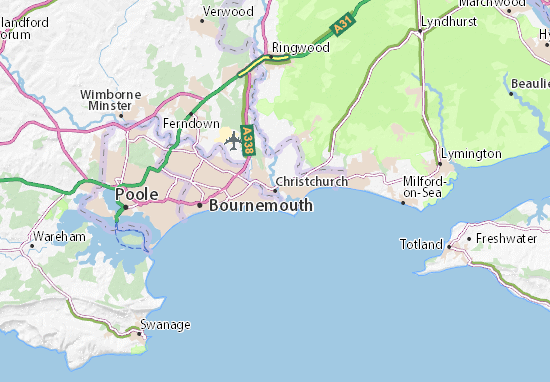 Mapa Christchurch