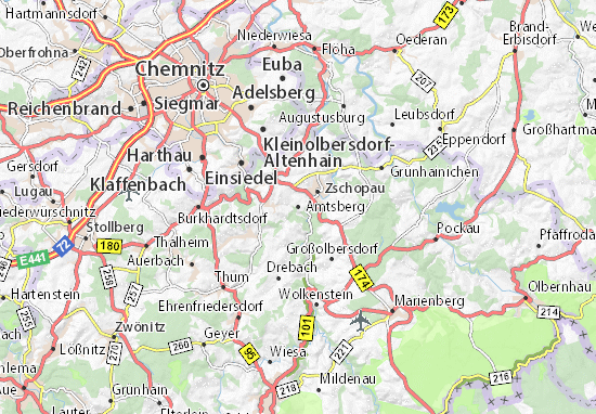 Kaart Plattegrond Amtsberg
