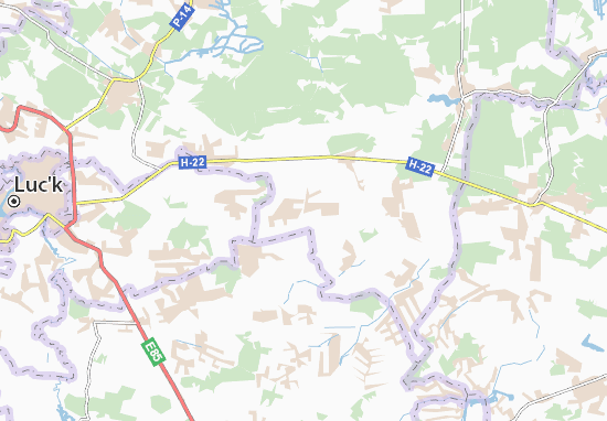 Karte Stadtplan Pokashchiv