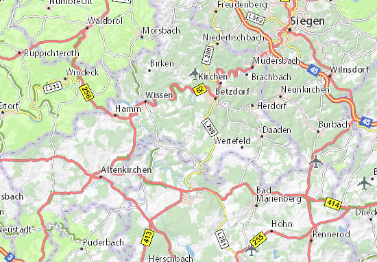 Karte Stadtplan Gebhardshain