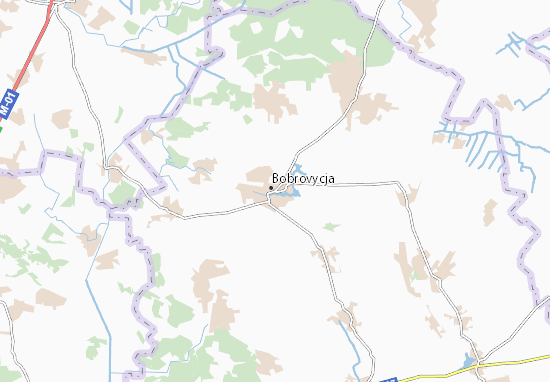 Bobrovycja Map