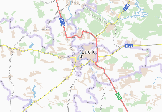 Karte Stadtplan Luc&#x27;k