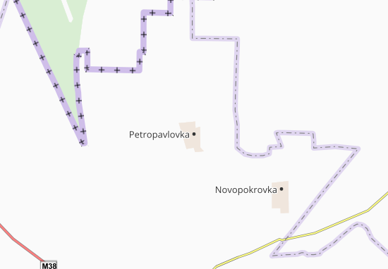 Mapa Petropavlovka
