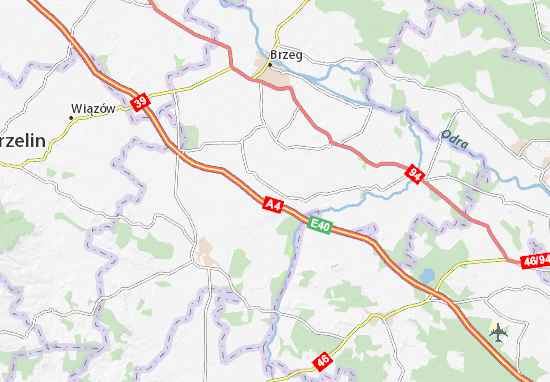 Kaart Plattegrond Czeska Wieś