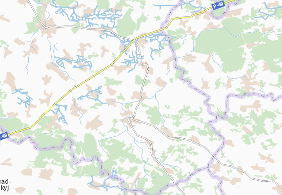 Karte Stadtplan Nedilyshche