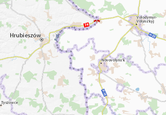 Karte Stadtplan Poromiv