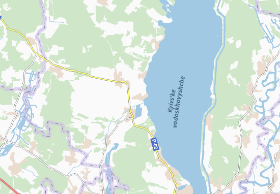 Kaart Plattegrond Kozarovychi
