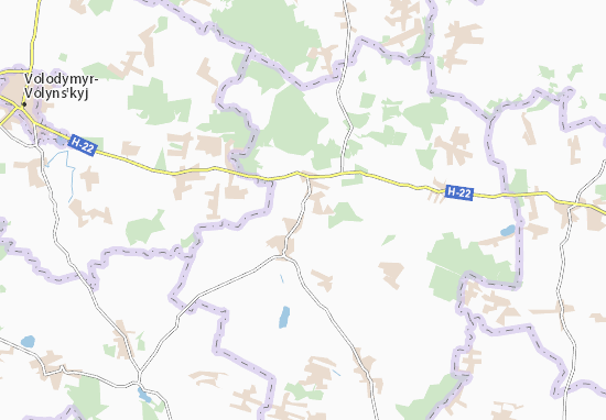 Karte Stadtplan Krukhynychi