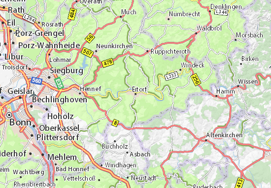 Karte Stadtplan Eitorf
