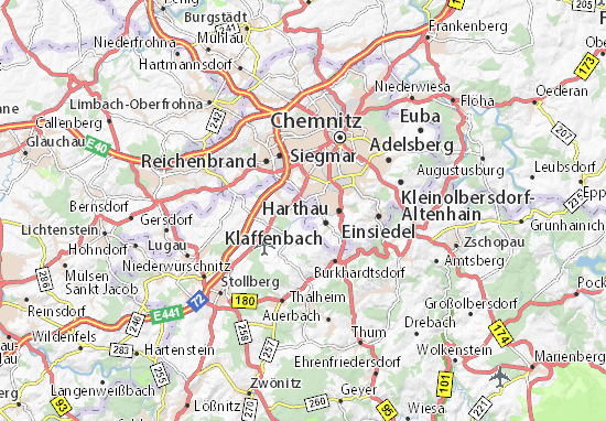 Kaart Plattegrond Neukirchen