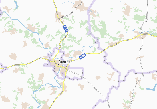 Karte Stadtplan Pustoviitivka
