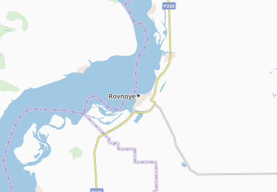 Karte Stadtplan Rovnoye