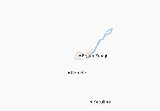 Mapa Ergun Zuoqi