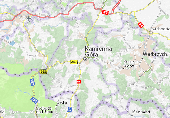 Karte Stadtplan Kamienna Góra